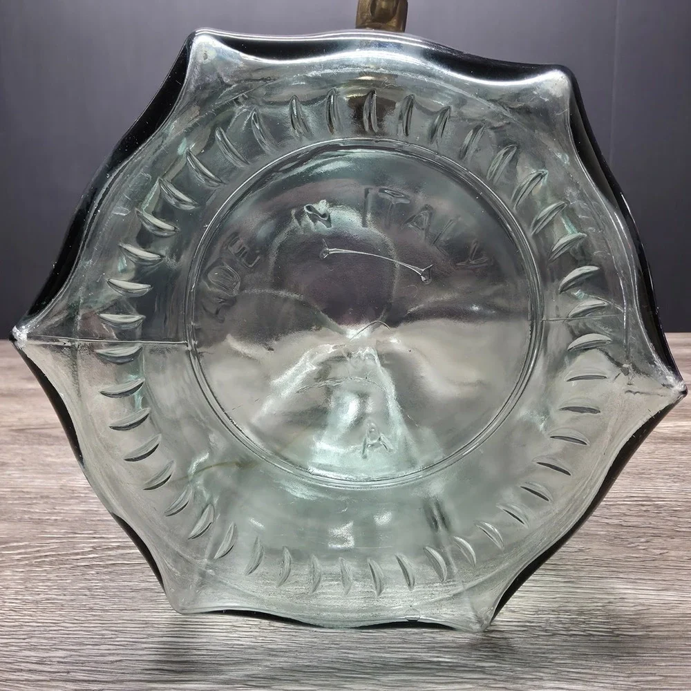 Antique Glass Pitcher Dispenser W/Brass Spout - 15